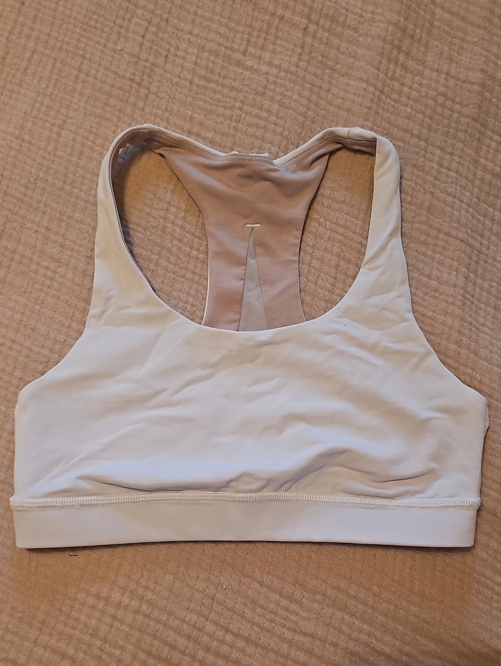 lululemon athletica White Racerback Sports Bra